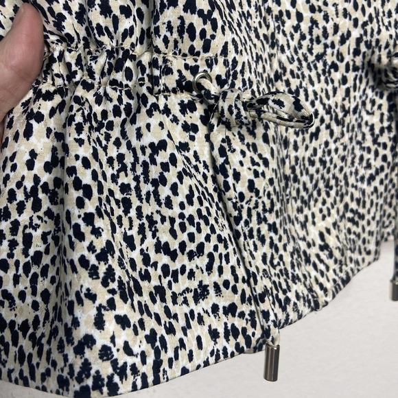 Club Monaco Animal Print Drawstring Waist Jacket XS - Picture 5 of 9